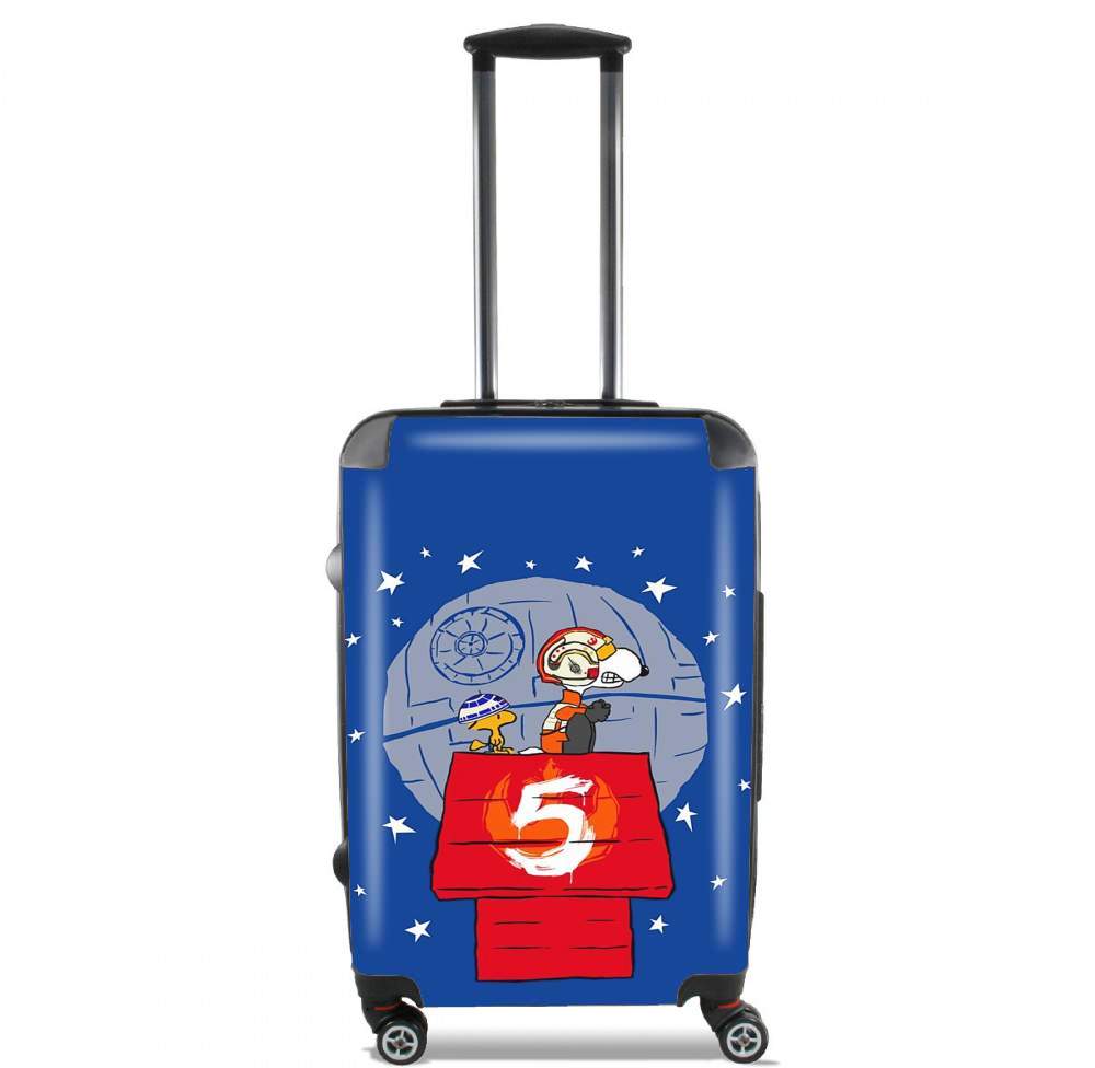 Valise trolley bagage L pour Peanut Snoopy x StarWars