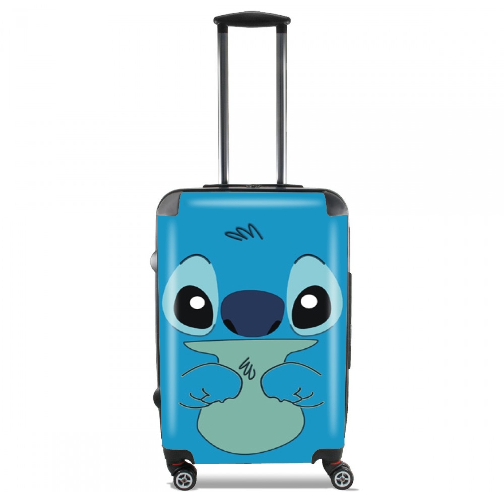 Valise trolley bagage L pour Stitch Face