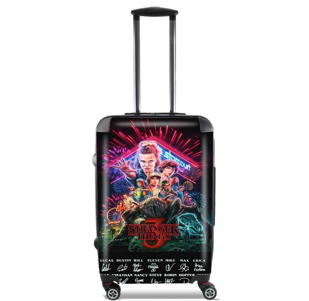 Valise trolley bagage L pour Stranger Things 3 Dedicace Limited Edition