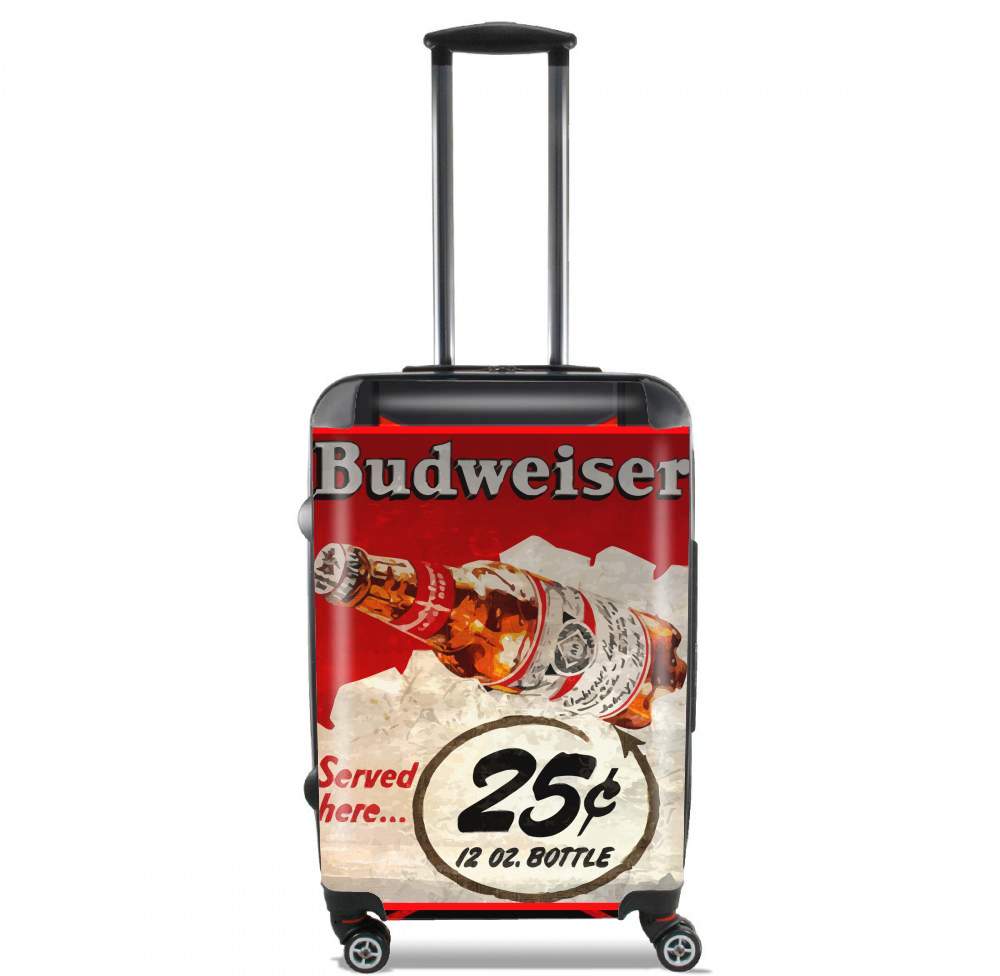 Valise trolley bagage L pour Vintage Budweiser