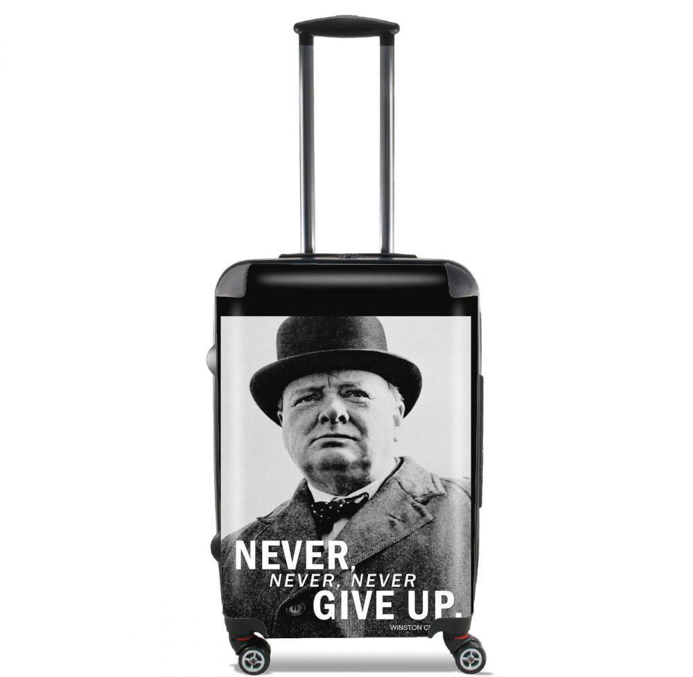 Valise trolley bagage L pour Winston Churcill Never Give UP
