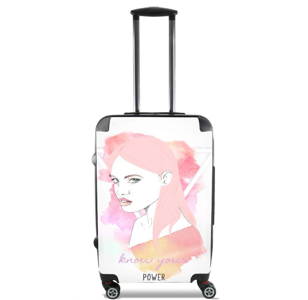 Valise trolley bagage L pour Visage femme Know your  power