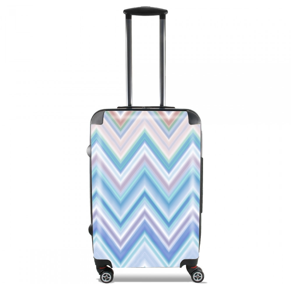 Valise trolley bagage XL pour BLUE COLORFUL CHEVRON 
