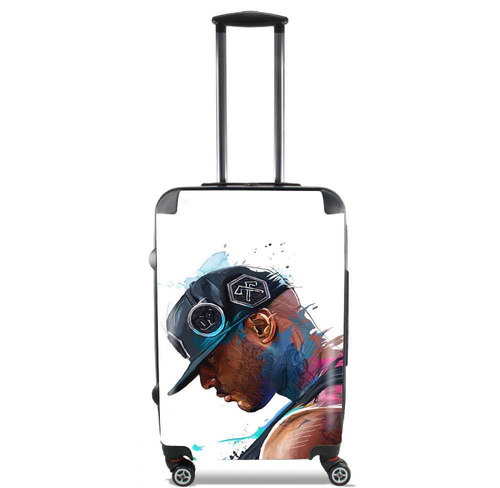 Valise trolley bagage XL pour Booba Fan Art Rap