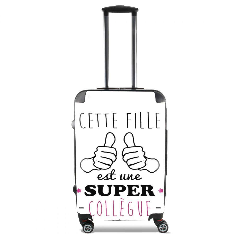 Valise trolley bagage XL pour Cette Fille Est Une Super Collègue