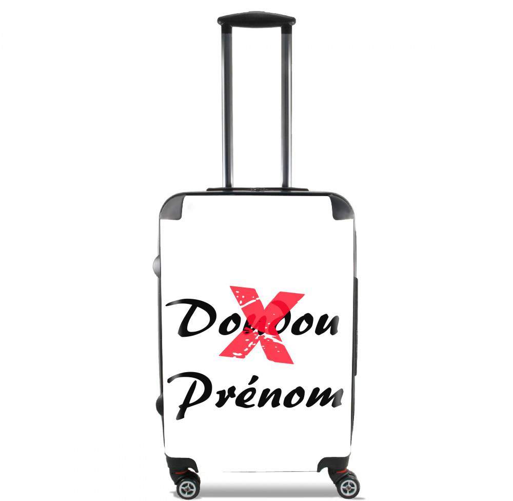 Valise trolley bagage XL pour Doudou Respecte mon prenom