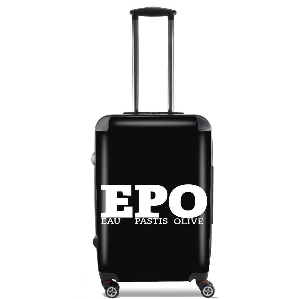 Valise trolley bagage XL pour EPO Eau Pastis Olive