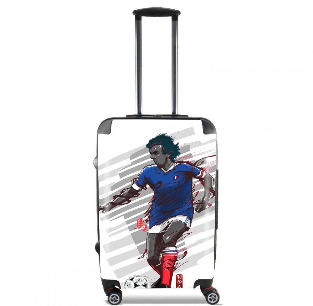 Valise trolley bagage XL pour Football Legends: Michel Platini - France