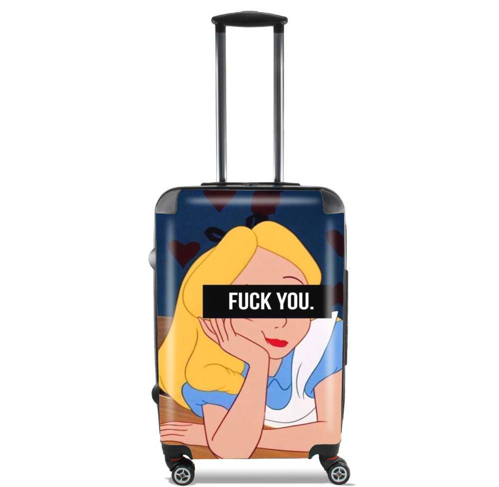 Valise trolley bagage XL pour Fuck You Alice