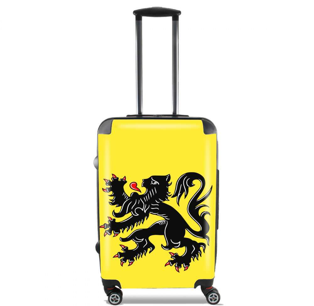 Valise trolley bagage XL pour Lion des flandres