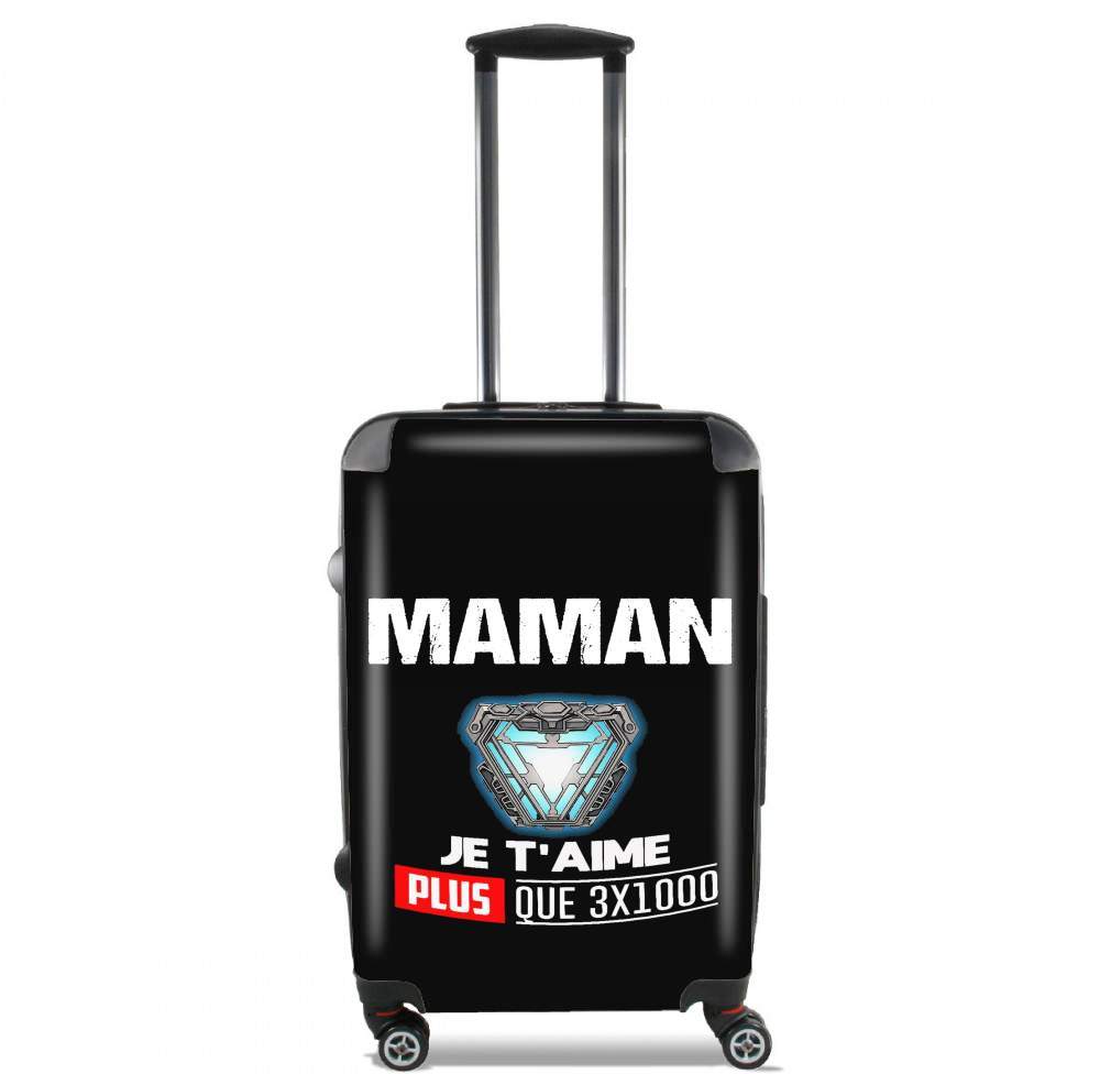 Valise trolley bagage XL pour Maman je t'aime plus que 3x1000