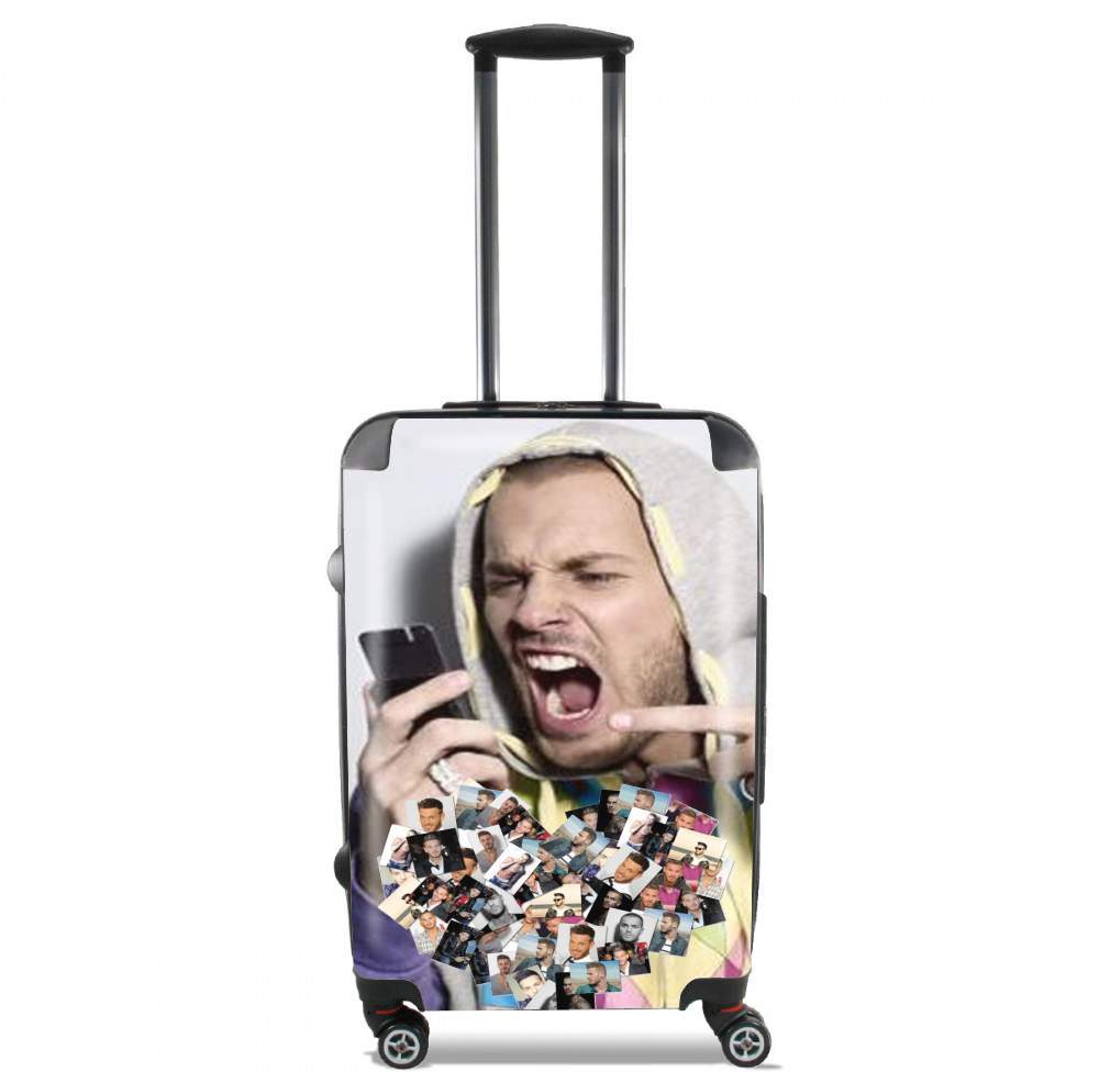 Valise trolley bagage XL pour Matt Pokora