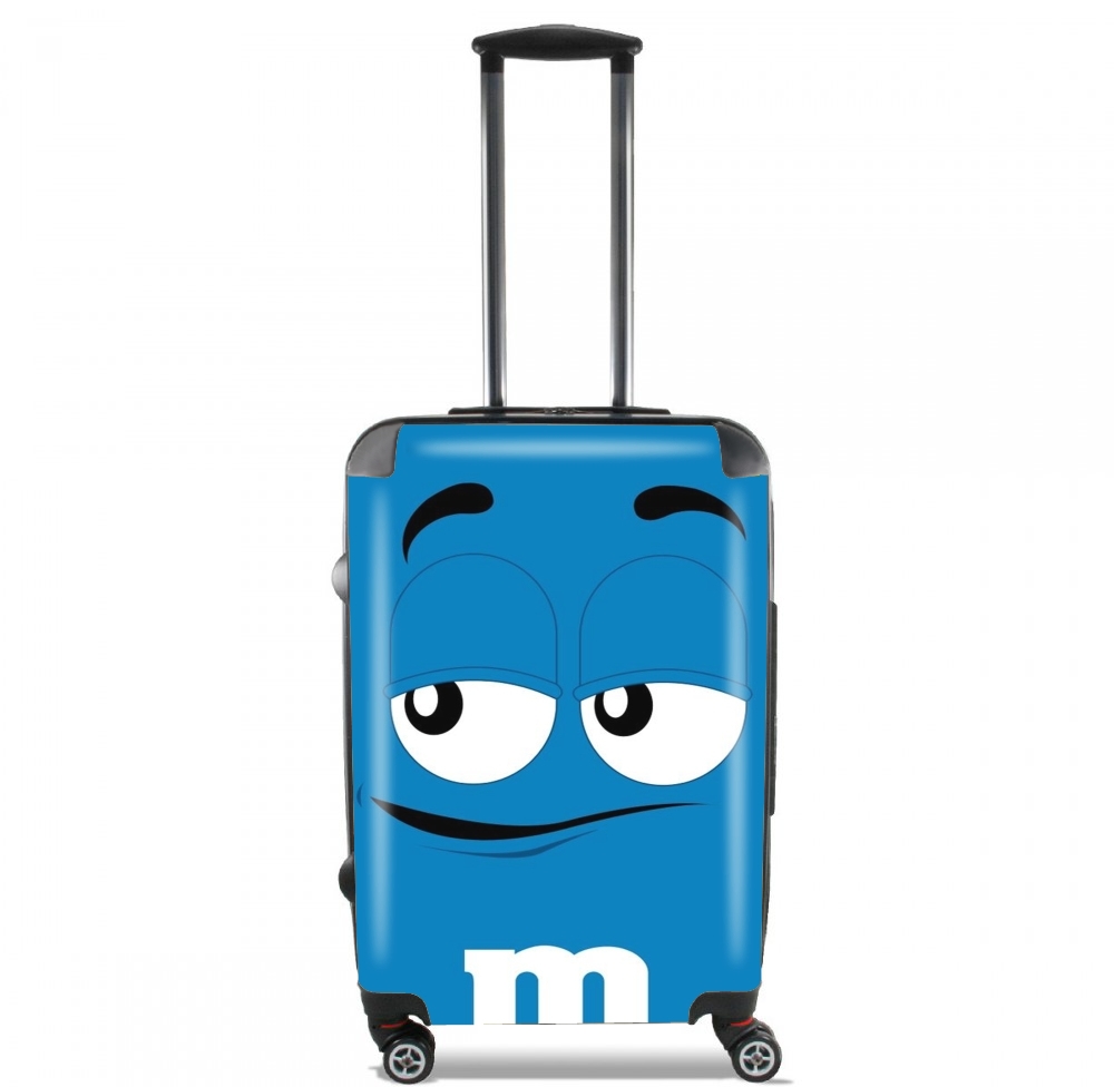 Valise trolley bagage XL pour M&m's Bleu