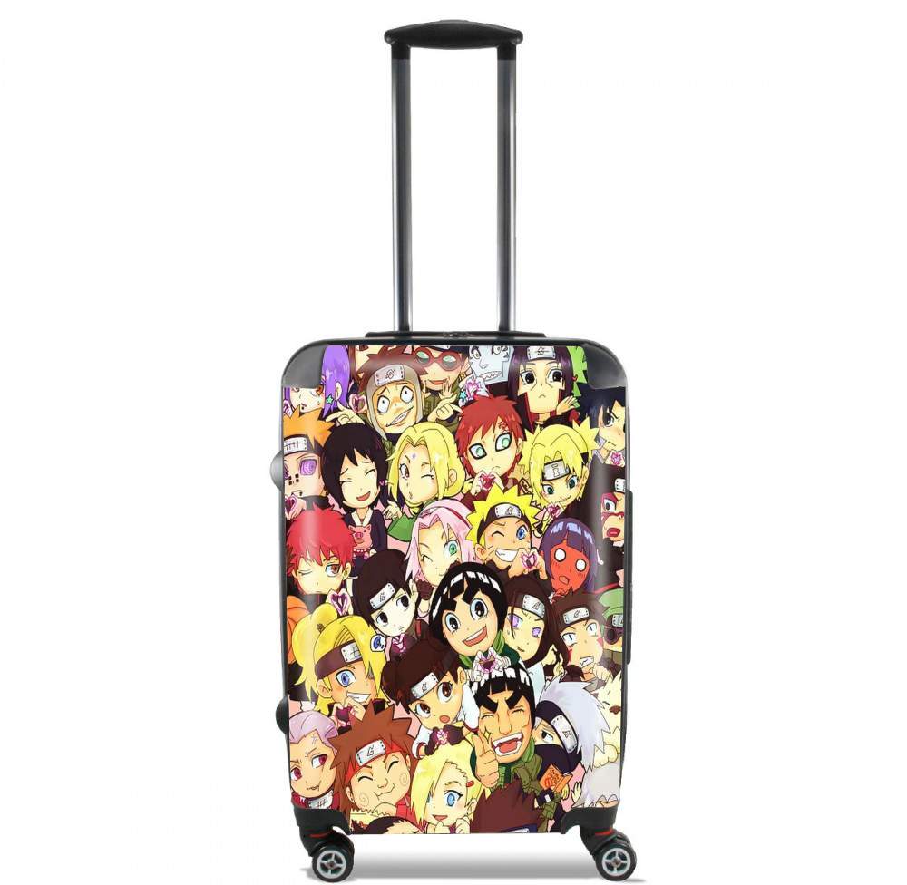 Valise trolley bagage XL pour Naruto Chibi Group