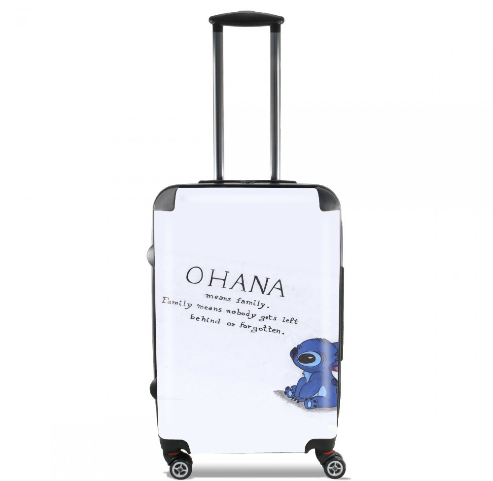Valise trolley bagage XL pour Ohana signifie famille