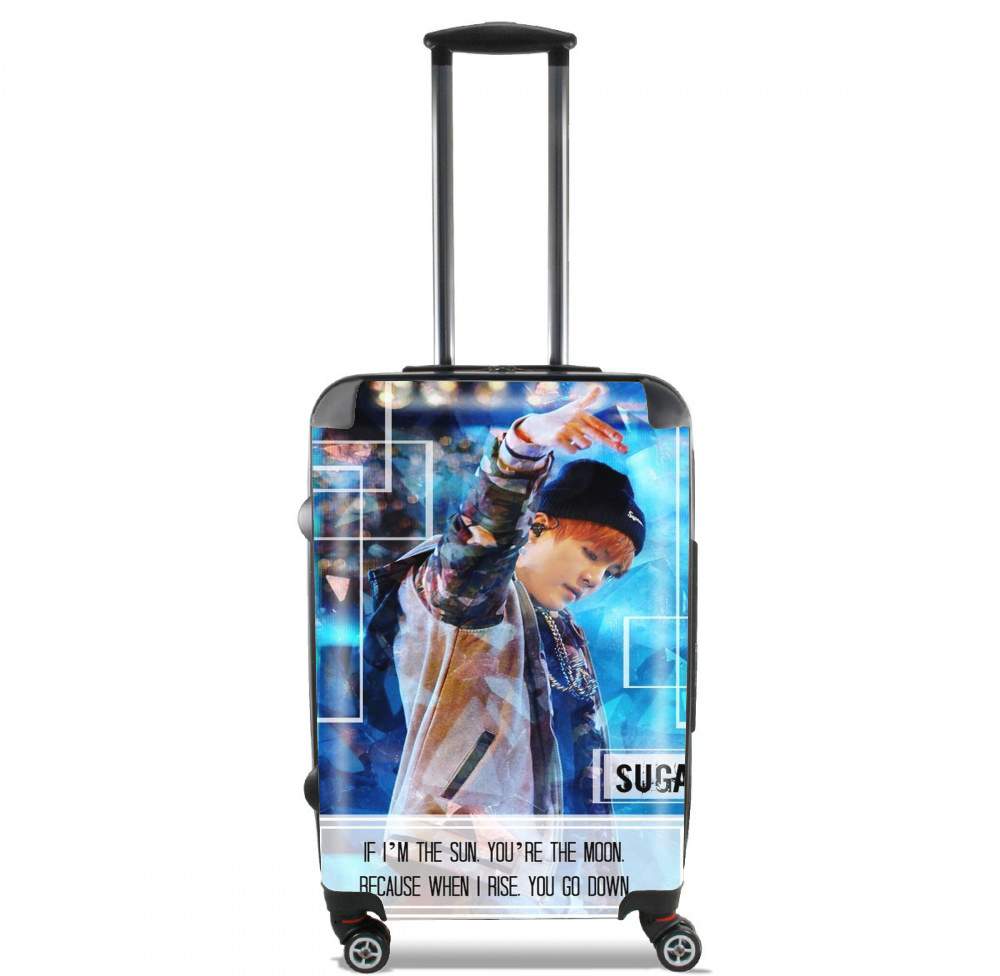 Valise trolley bagage XL pour Suga BTS Kpop